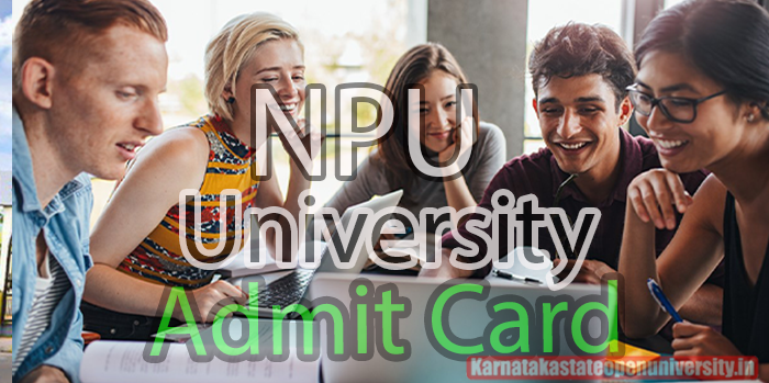 NPU University Admit Card