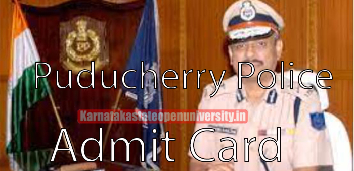 Puducherry Police Admit Card