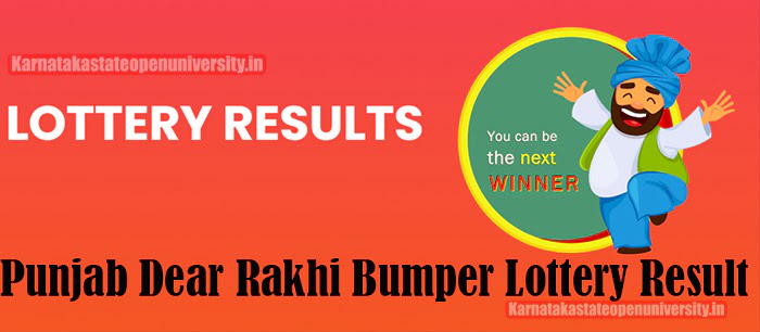 Punjab Dear Rakhi Bumper Lottery Result