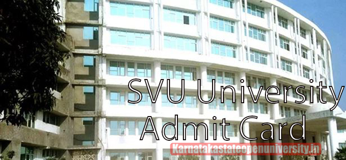 SVU University Admit Card