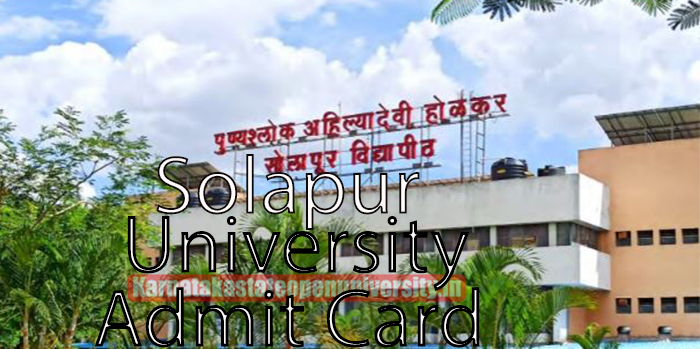 Solapur University Admit Card