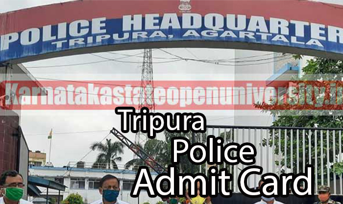 Tripura Police Admit Card