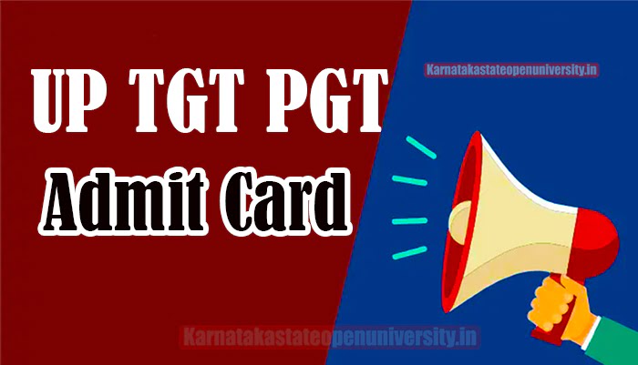 UP TGT PGT Admit Card 2022
