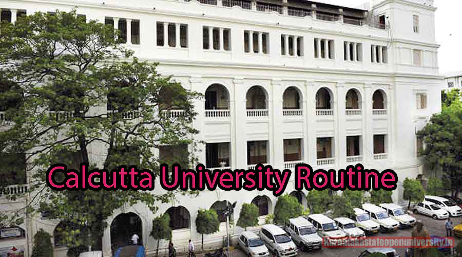 Calcutta University Routine