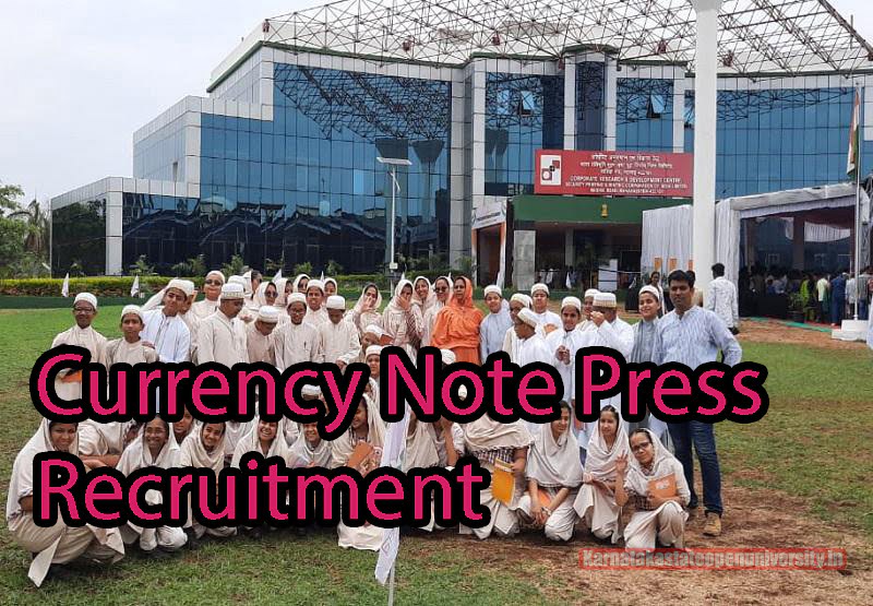 Currency Note Press Recruitment