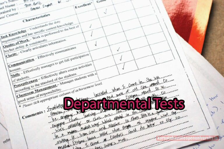 Departmental Tests 2024 {Today} Registrations, Dates, Syllabus and
