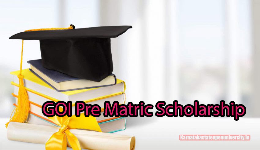 GOI Pre Matric Scholarship