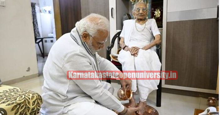 pm modi with mother