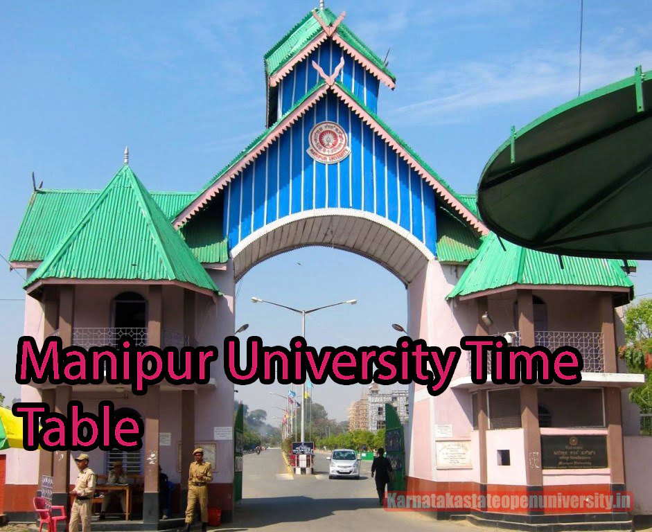 Manipur University Time Table