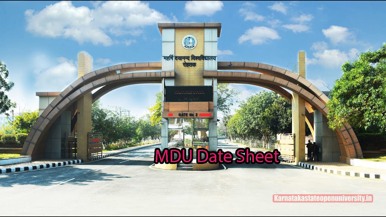 MDU Date Sheet