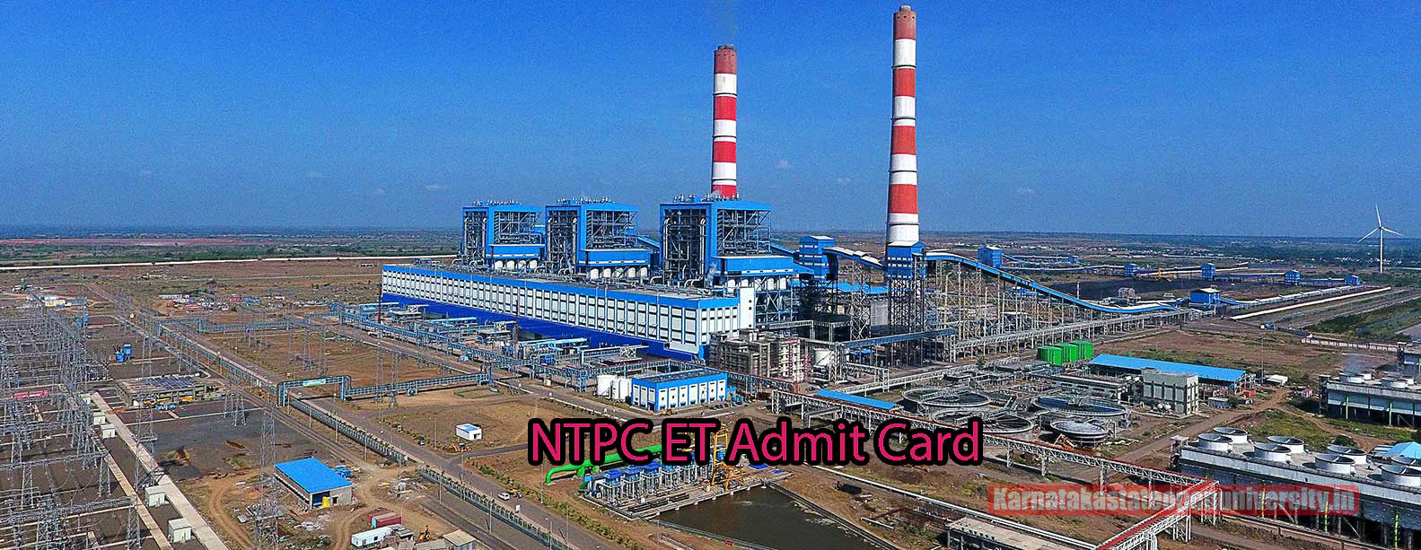 NTPC ET Admit Card