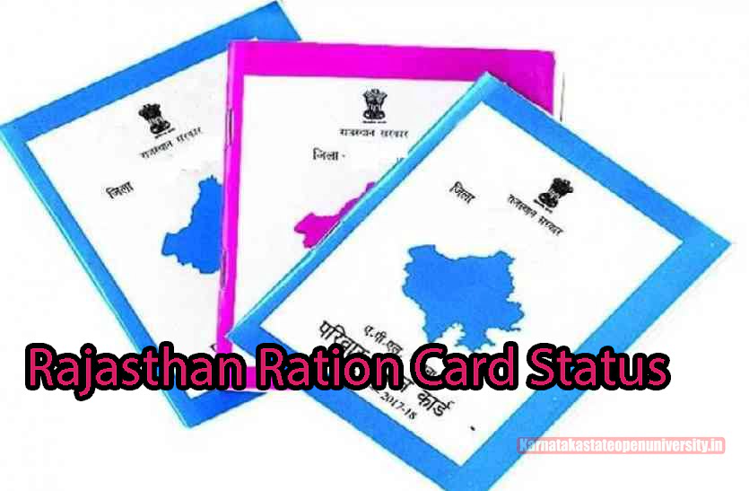 Rajasthan Ration Card Status