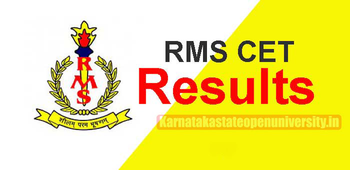RMS CET Result 