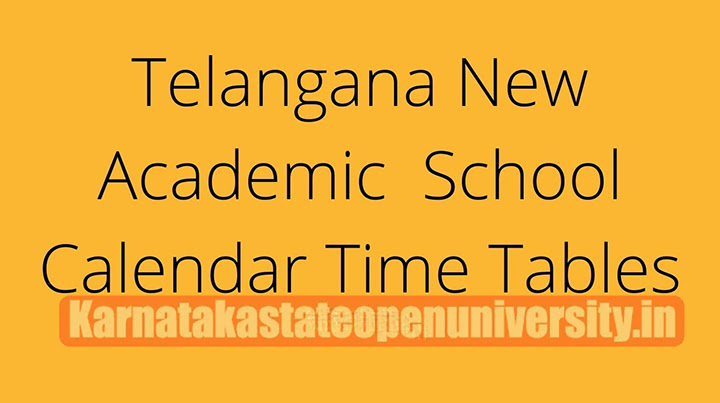 TS School Academic Calendar 2023-23