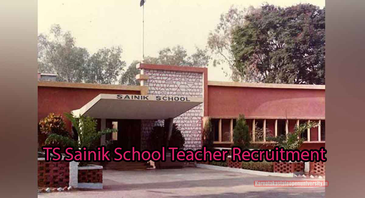 TS Sainik School Teacher Recruitment