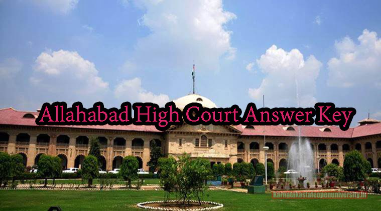Allahabad High Court Answer Key