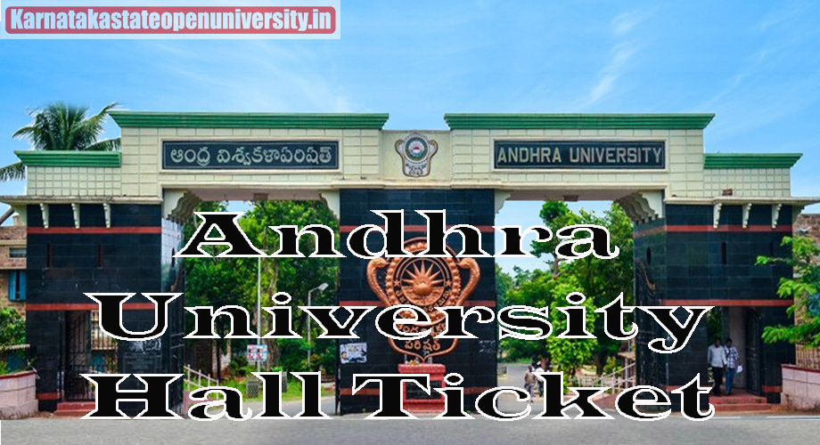 Andhra University Hall Ticket
