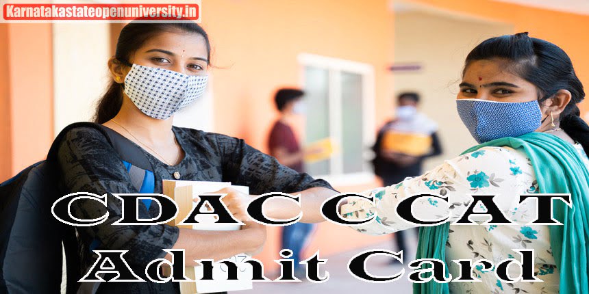 CDAC C CAT Admit Card