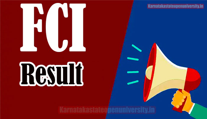 FCI result 2023