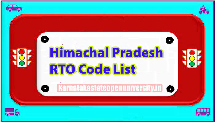 Himachal Pradesh RTO Code List