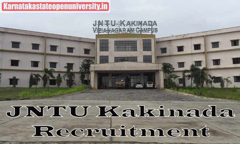 JNTU Kakinada Recruitment