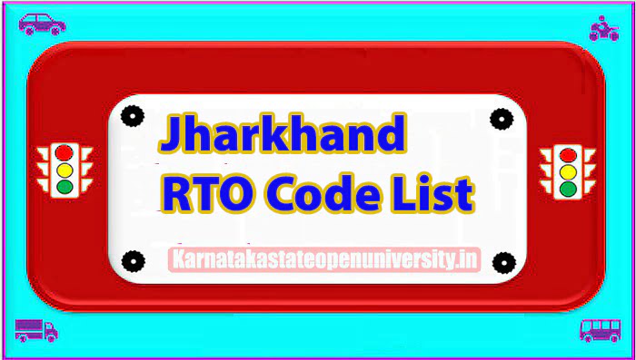 Jharkhand RTO Code List 