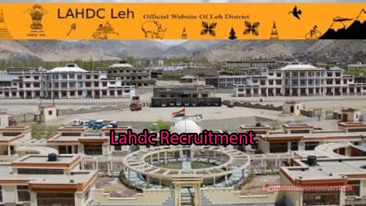 Lahdc Recruitment