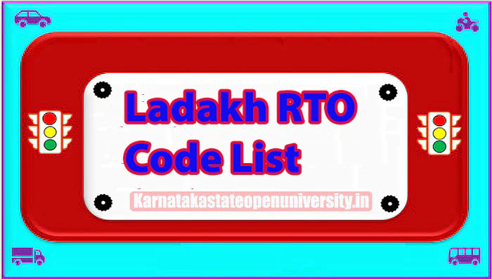 Ladakh RTO Code List 