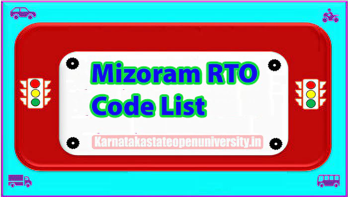 Mizoram RTO Code List