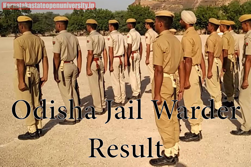 Odisha Jail Warder Result