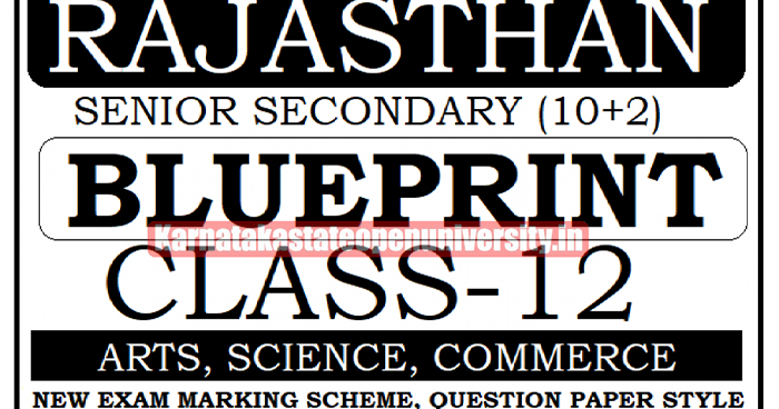 RBSE 12th Class Blueprint 2023