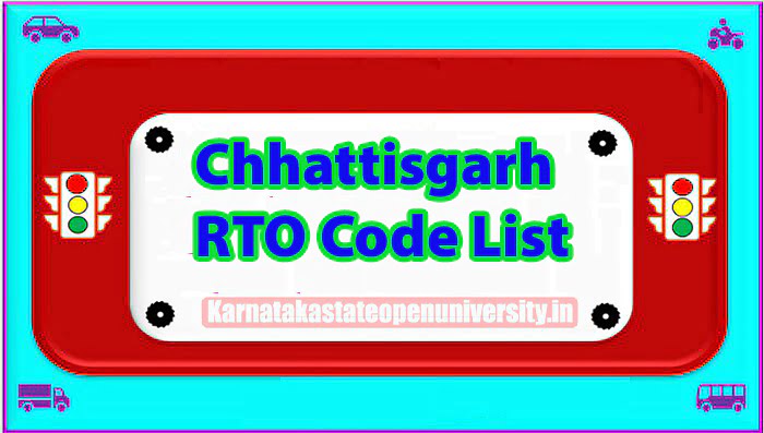 Chhattisgarh RTO Code List