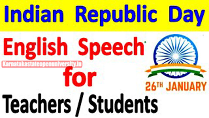 Republic Day Speech in English and Hindi