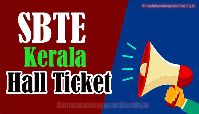 SBTE Kerala Hall Ticket 2023