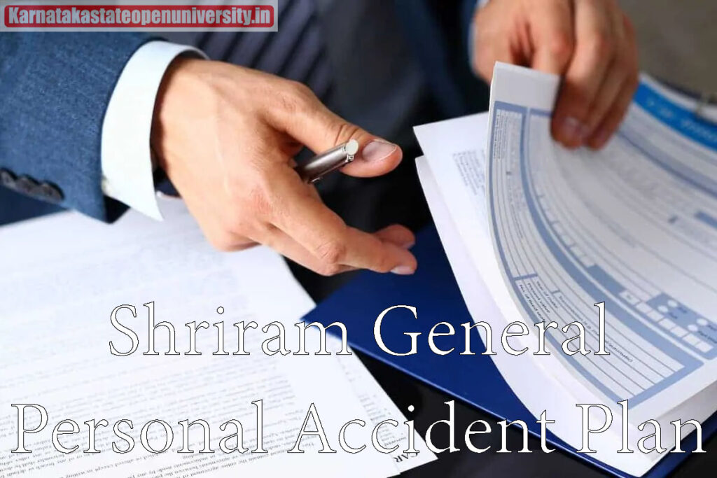 Shriram General Personal Accident Plan