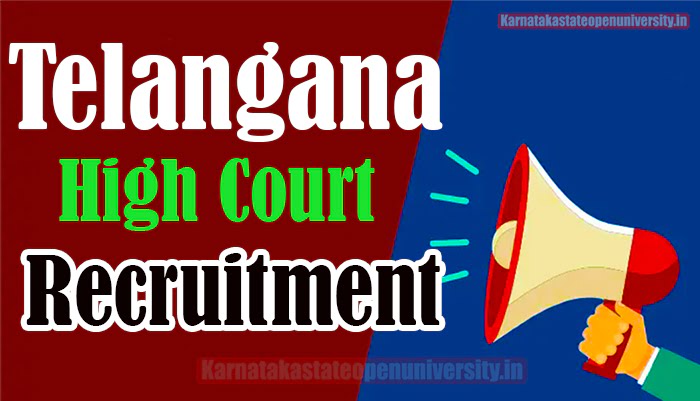 Telangana High Court Recruitment 2023