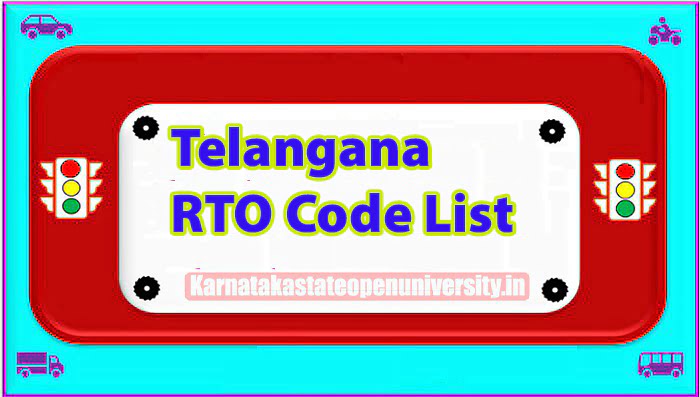 Telangana RTO Code List 