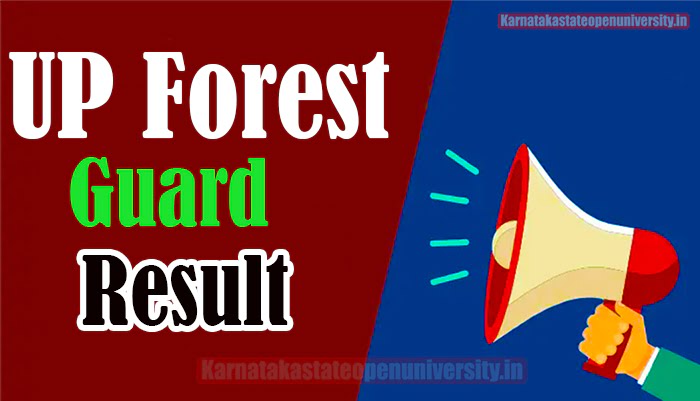 UP Forest Guard Result 2023