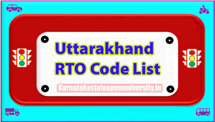Uttarakhand RTO Code List