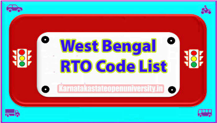 West Bengal RTO Code List 