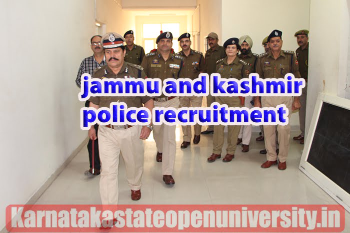 Jammu Kashmir Police Recruitment 2023