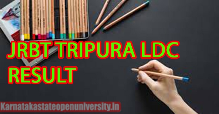 JRBT Tripura LDC Result 
