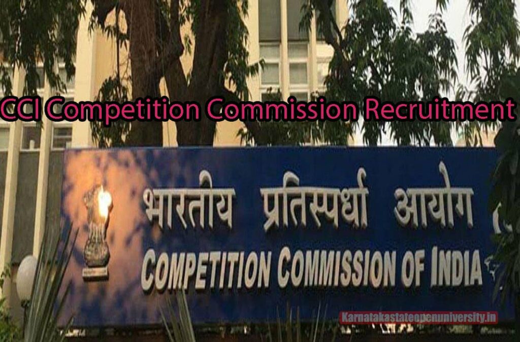 CCI Competition Commission Recruitment