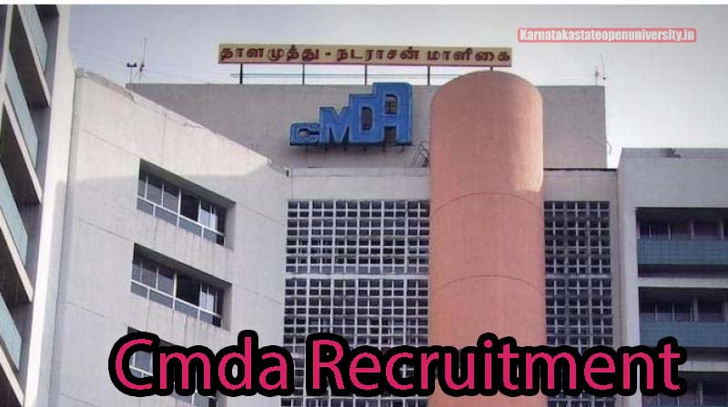 Cmda Recruitment