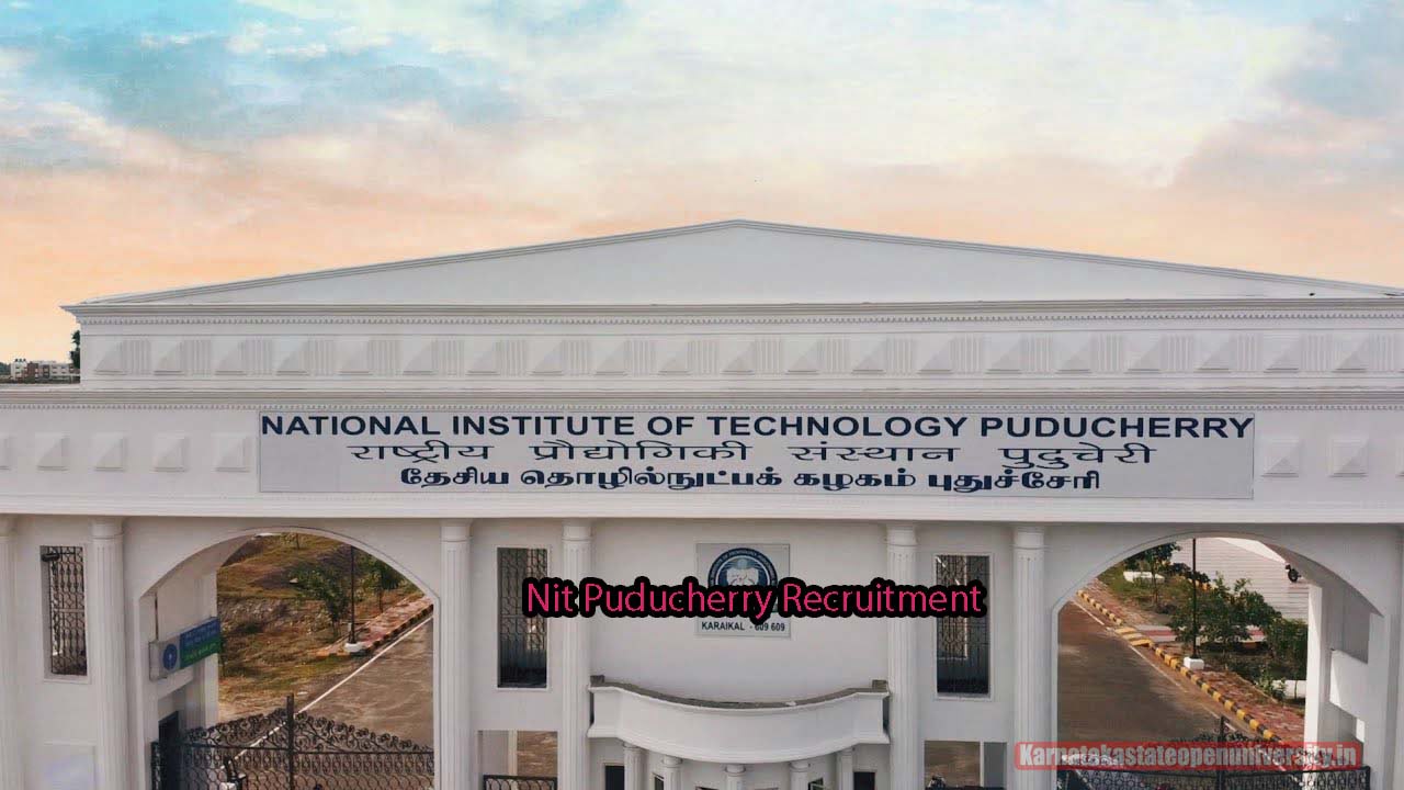 Nit Puducherry Recruitment