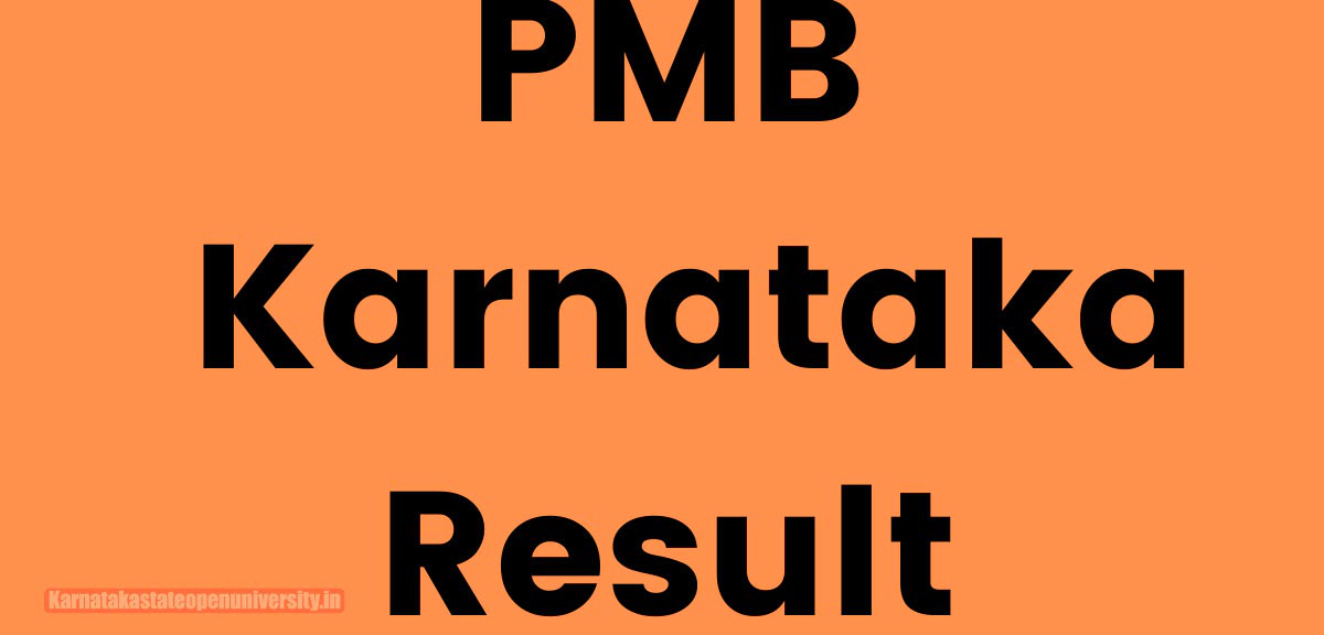 Karnataka PMB Revaluation Result