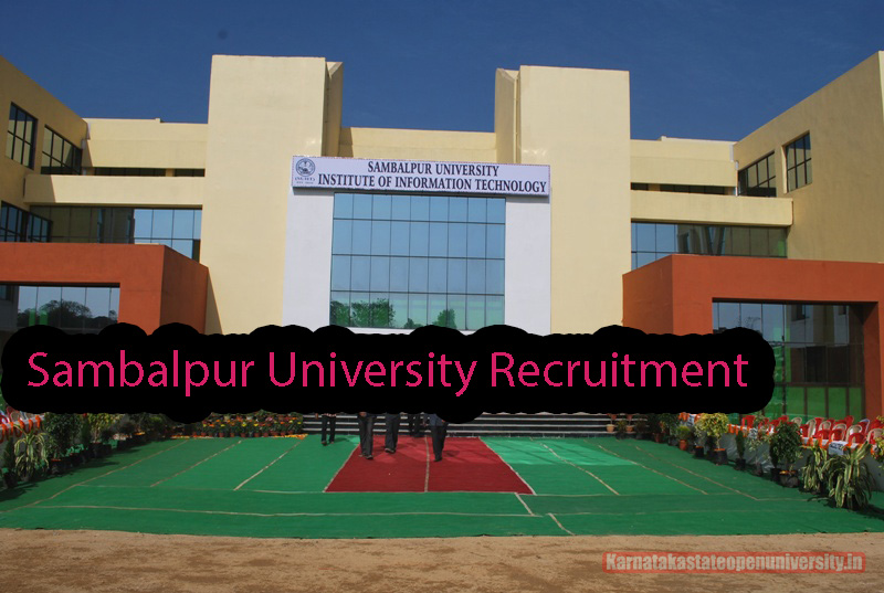 Sambalpur University Recruitment
