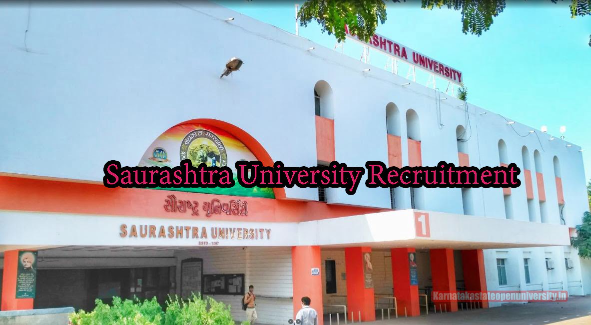 Saurashtra University Recruitment