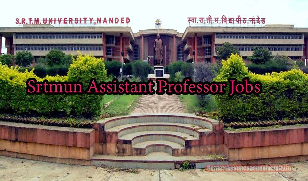 Srtmun Assistant Professor Jobs