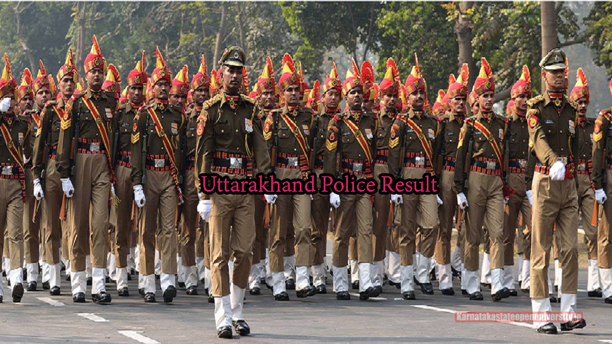 Uttarakhand Police Result